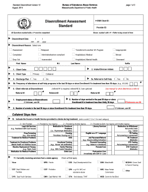 Standard Disenrollment Form