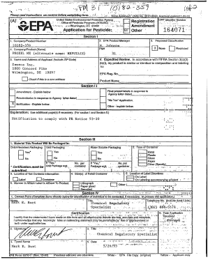 EPA Form 8570-1
