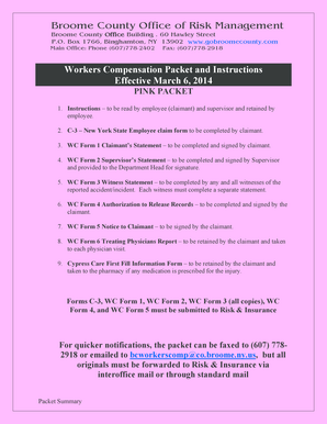 New York State Workers Compensation Claim Form