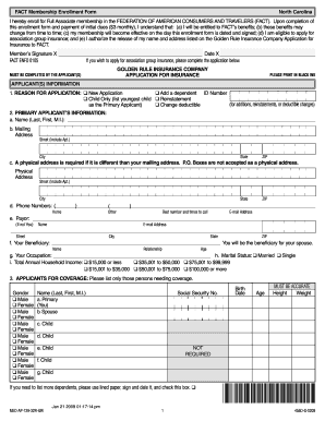 FACT Membership Enrollment Form