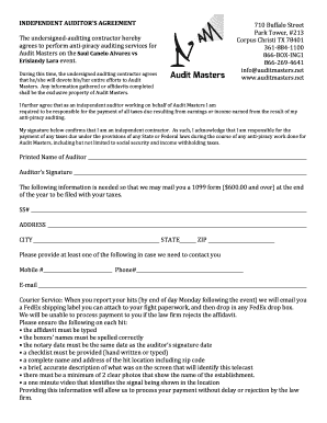 Auditing contractor hereby agrees - Audit Masters - auditmasters