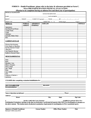 Body composition analysis - niaa physical form