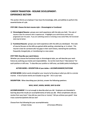 Resume Development Guide