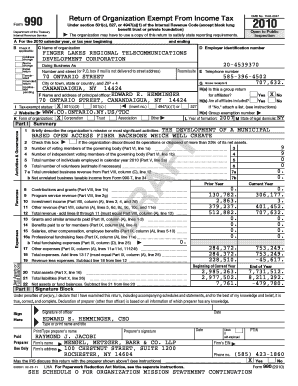 Form 990 Return of Organization Exempt From Income Tax