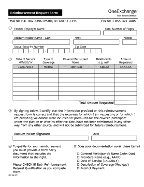 Reimbursement Request Form