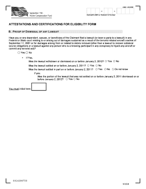 Attestations and Certifications for Eligibility Form