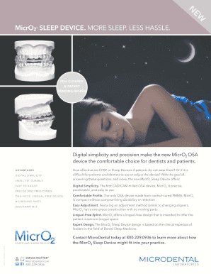 MicrO2 Sleep Device Order Form