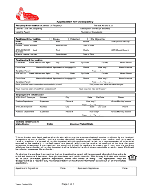 Rental Application Form
