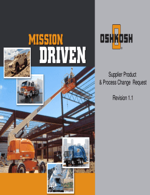 Supplier Product & Process Change Request Form