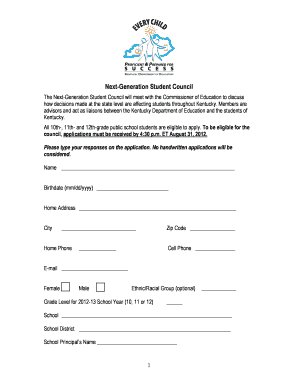 Next-Generation Student Council Application