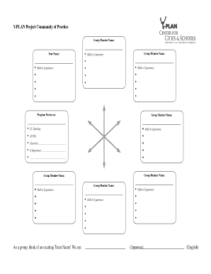Y-PLAN Project Community of Practice Worksheet