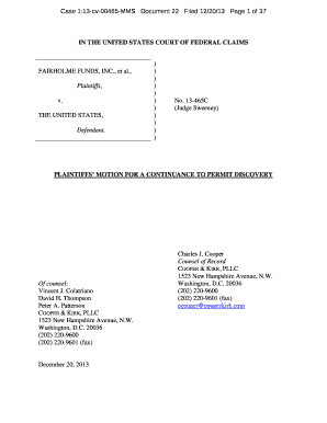 Fillable Online Motion for Discovery - ValuePlays Fax Email Print ...
