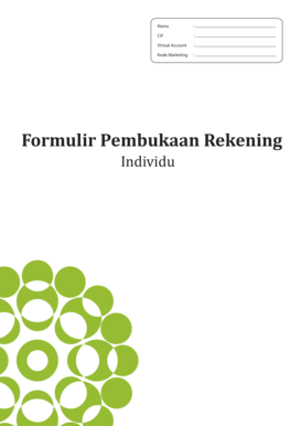 Indonesian Individual Account Opening Form