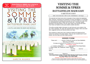 Order Form for Somme and Ypres Battlefields Guide