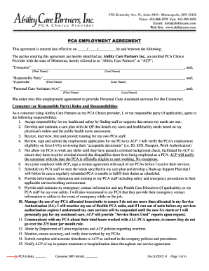PCA Employment Agreement