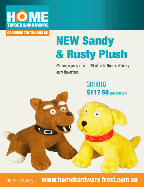 GUIDE DOGS PROMOTIONAL HOME HARDWARE DOGS SANDY & RUSTY PLUSH TOYS! LIKE NEW