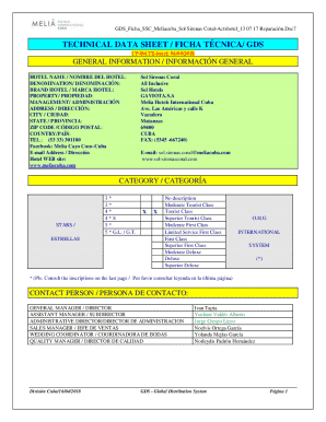 Gdsfichasscmeliacubasol sirenas coral-actxhotel13 07 17 reparacin