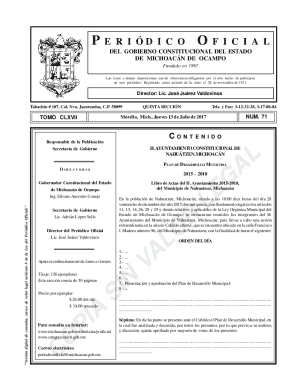 Ltima reforma publicada en el peridico oficial del estado