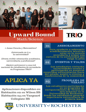 Upward bound math-science program: description and ...