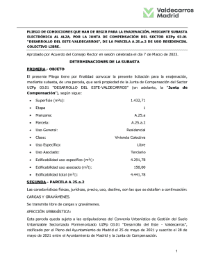 Pliego de condiciones para la enajenacin de la parcela ...