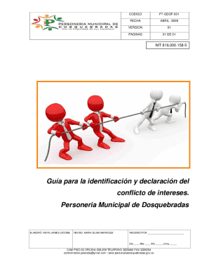 Gua para la identificacin y declaracin del conflicto de ...