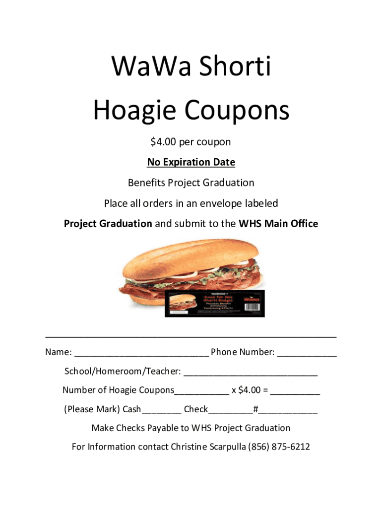 Fillable Online Wawa Hoagie Coupon Order Sheet Fax Email Print pdfFiller Fillable Online Wawa Hoagie Coupon Order Sheet Fax Email Print pdfFiller