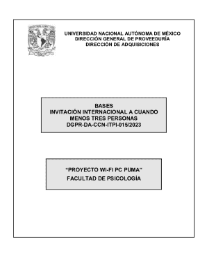 Invitacin internacional a cuando menos tres personas