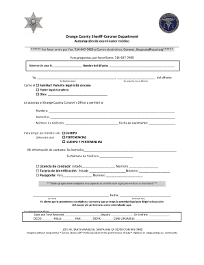 Orange county sheriff-coroner department coroner division
