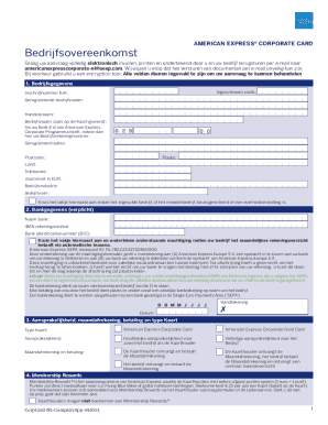 Company Application X Bedrijfsovereenkomst X