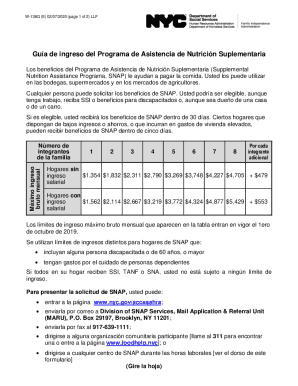 Gua de ingreso del programa de asistencia de nutricin suplementaria