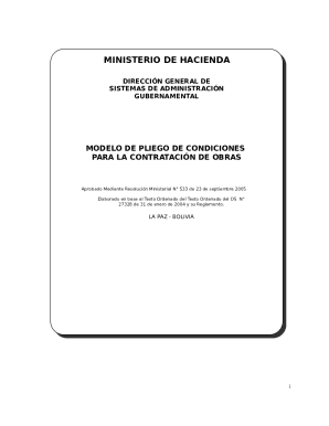 Instructivo a las entidades publicas para la elaboracin del pliego de condiciones