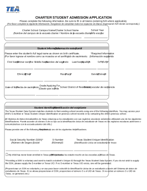 Be sure to fill in all blanks (entering N/A where applicable)