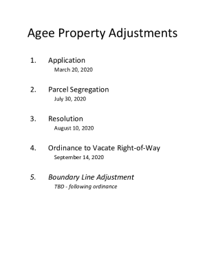 Fillable Online segregation / boundary line adjustment / lot ...