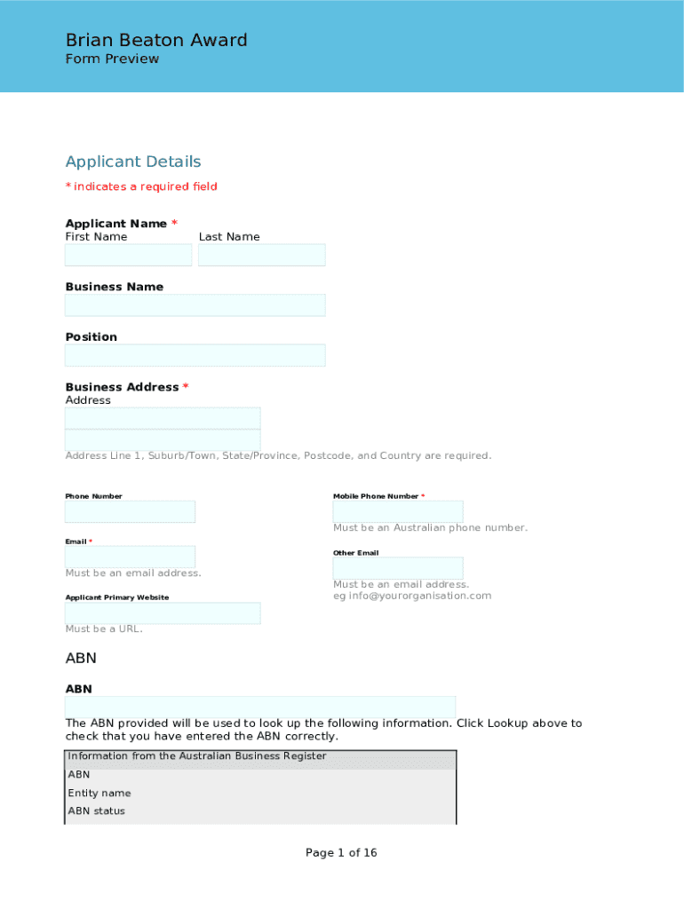 Form preview