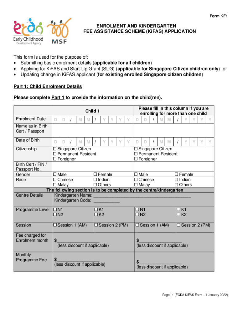 kf1 form Preview on Page 1