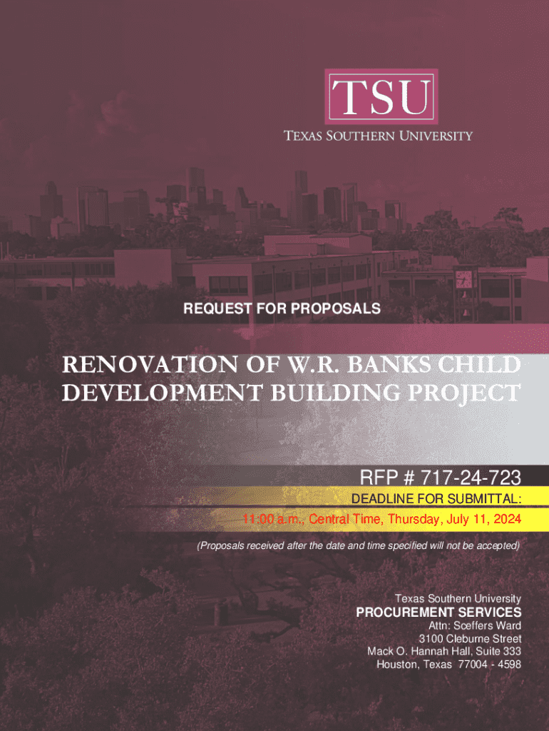 Fresh Look at Fillable Online 717 24 723 Rfp For Renovation Of W