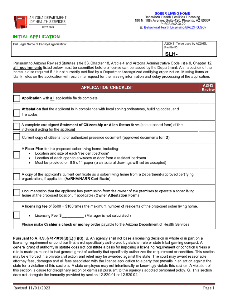 How Does ADHS Regulate Sober Living and Residential Preview on Page 1