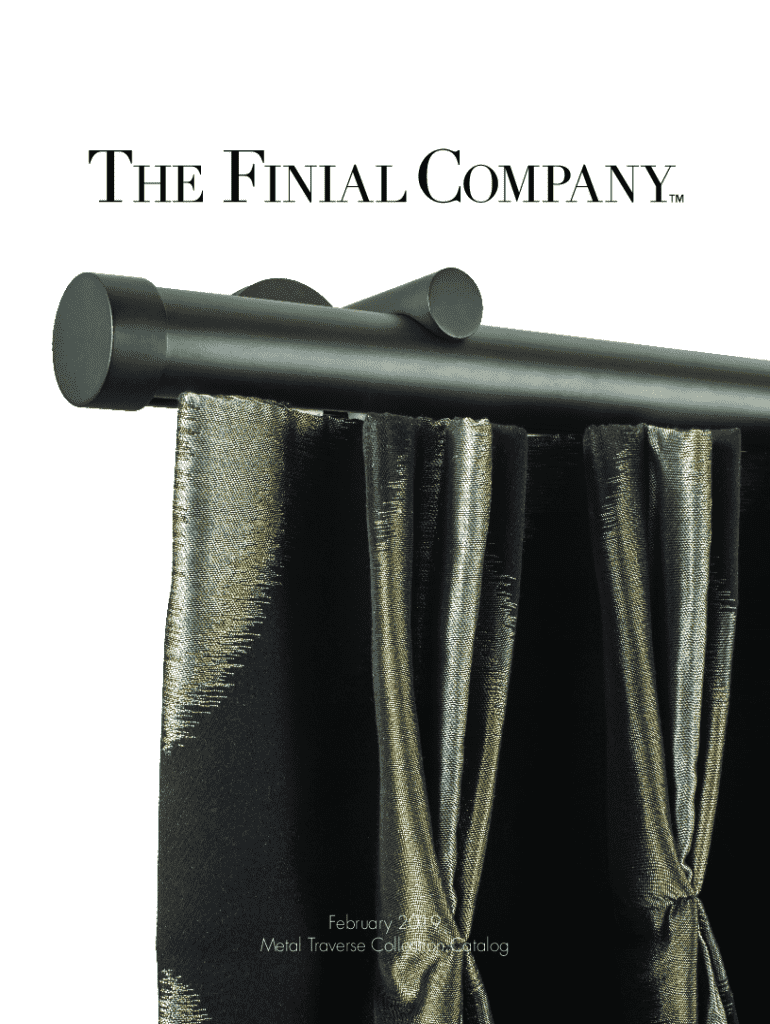 Fillable Online The Finial Company Metal Traverse Catalog Fax Email