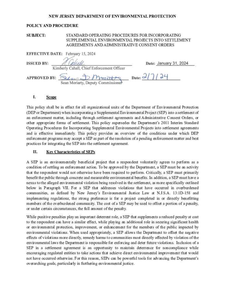 Fillable Online NJDEP Rule Proposal & AmendmentsDischarges of Fax