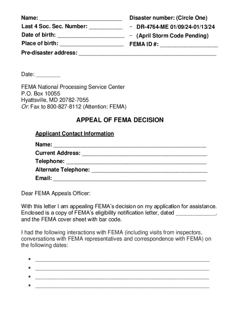 California Hurricane Hilary (DR-4750-CA) Preview on Page 1