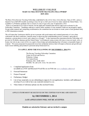 Fellowships 2015-2016 Stevens Application .doc