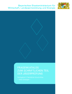 Bavarian Hunting Exam Question Catalog