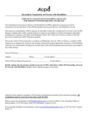Alexandria Commission on Persons With Disabilities Seeks