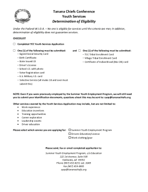 Youth ProgramService Delivery Requirements