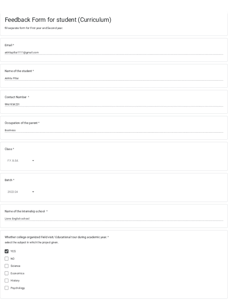 Form preview