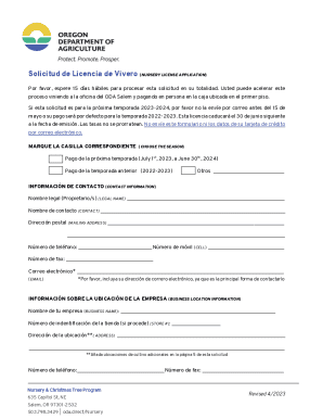LICENSE TO SELL NURSERY STOCK FACT SHEET