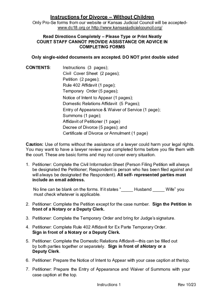 Fillable Online judicial district district court sedgwick county