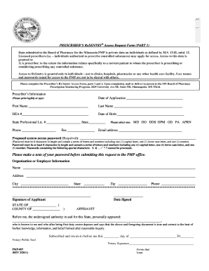 Prescriber's RxSentry Access Request Form