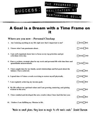 Goal Setting Worksheet