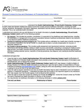 Health Information Consent Form